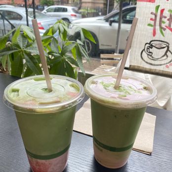 Kijitora - Strawberry Matcha Latte, Sakura Matcha latte - Coffee & Tea Near Me - Brooklyn, New York Kijitora - Strawberry Matcha Latte, Sakura Matcha latte - Coffee & Tea Near Me - Brooklyn, New York