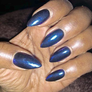 Amity Nail Spa - SNS with chrome finish - Nail Salons Near Me - Arlington, Virginia
