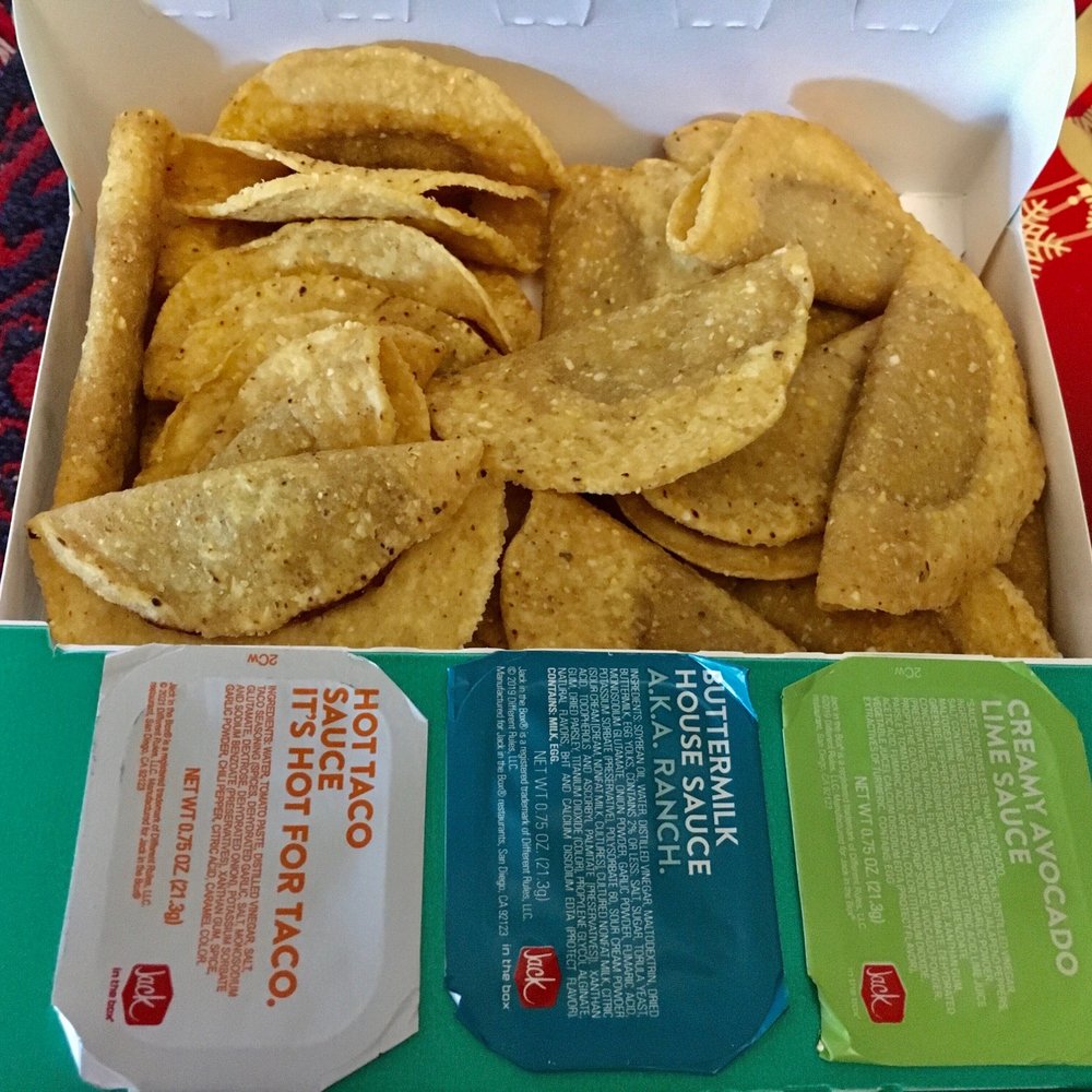 Jack in the Box - $5 Tiny 25 Taco Box missing 2 tacos - Fast Food Near Me - Granbury, Texas Jack in the Box - $5 Tiny 25 Taco Box missing 2 tacos - Fast Food Near Me - Granbury, Texas