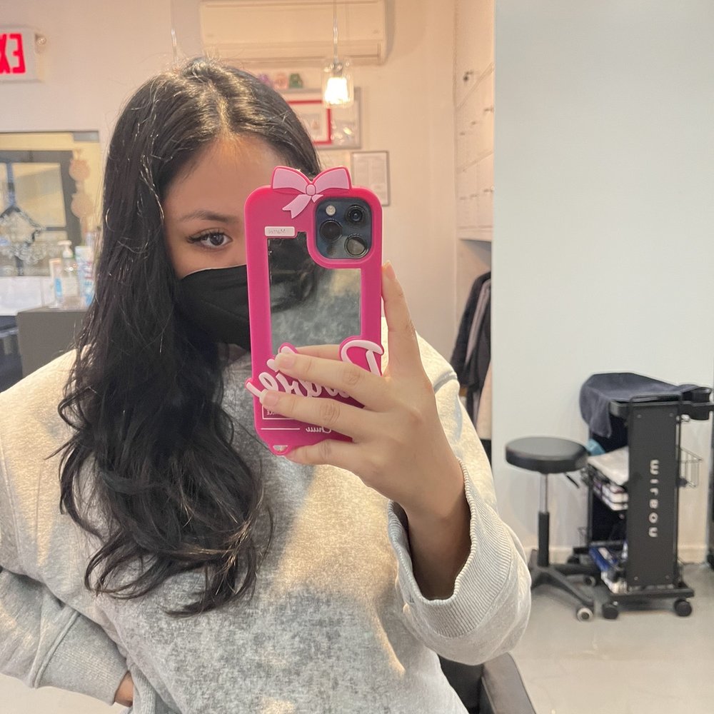 Cutting Edge Z - Before-- thick and very heavy! - Hair Salons Near Me - New York, New York