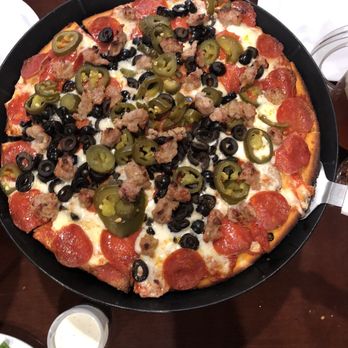 Legends Pizza - Thin crust medium jalapeño Olive sausage and pepperoni pizza - Pizza Near Me - San Jose, California Legends Pizza - Thin crust medium jalapeño Olive sausage and pepperoni pizza - Pizza Near Me - San Jose, California