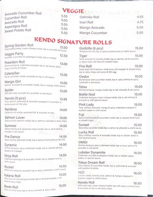 Menu photo 4 Kendo Sushi Philadelphia, PA Menu photo 4 Kendo Sushi Philadelphia, PA