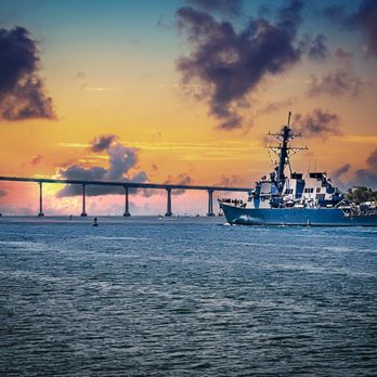 Coronado Bridge - Battle ship passing through the Coronado bridge - Landmarks & Historical Buildings Near Me - San Diego, California Coronado Bridge - Battle ship passing through the Coronado bridge - Landmarks & Historical Buildings Near Me - San Diego, California