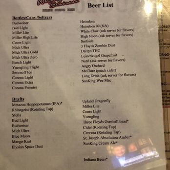 Whiskey Business - Beer list - Sports Bars Near Me - Indianapolis, Indiana Whiskey Business - Beer list - Sports Bars Near Me - Indianapolis, Indiana