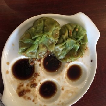Spicy Shallot - Vegetable dumplings. They were delicious and the order is 5 dumplings. I ate a few. - Thai Near Me - Elmhurst, New York