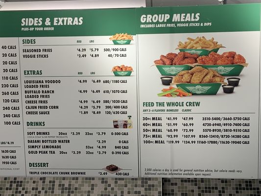 Menu photo 1 Wingstop Placentia, CA
