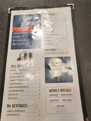 Menu photo 1 Towel City Tavern Kannapolis, NC