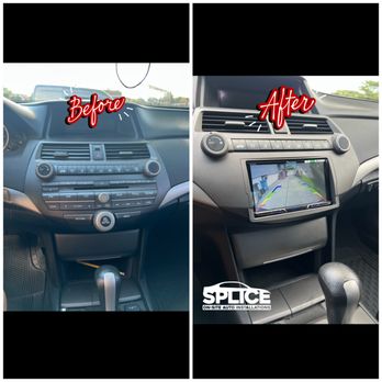 Splice Installations - We gave this Honda accord an upgrade with this pioneer head unit and backup camera! - Auto Customization Near Me Splice Installations - We gave this Honda accord an upgrade with this pioneer head unit and backup camera! - Auto Customization Near Me
