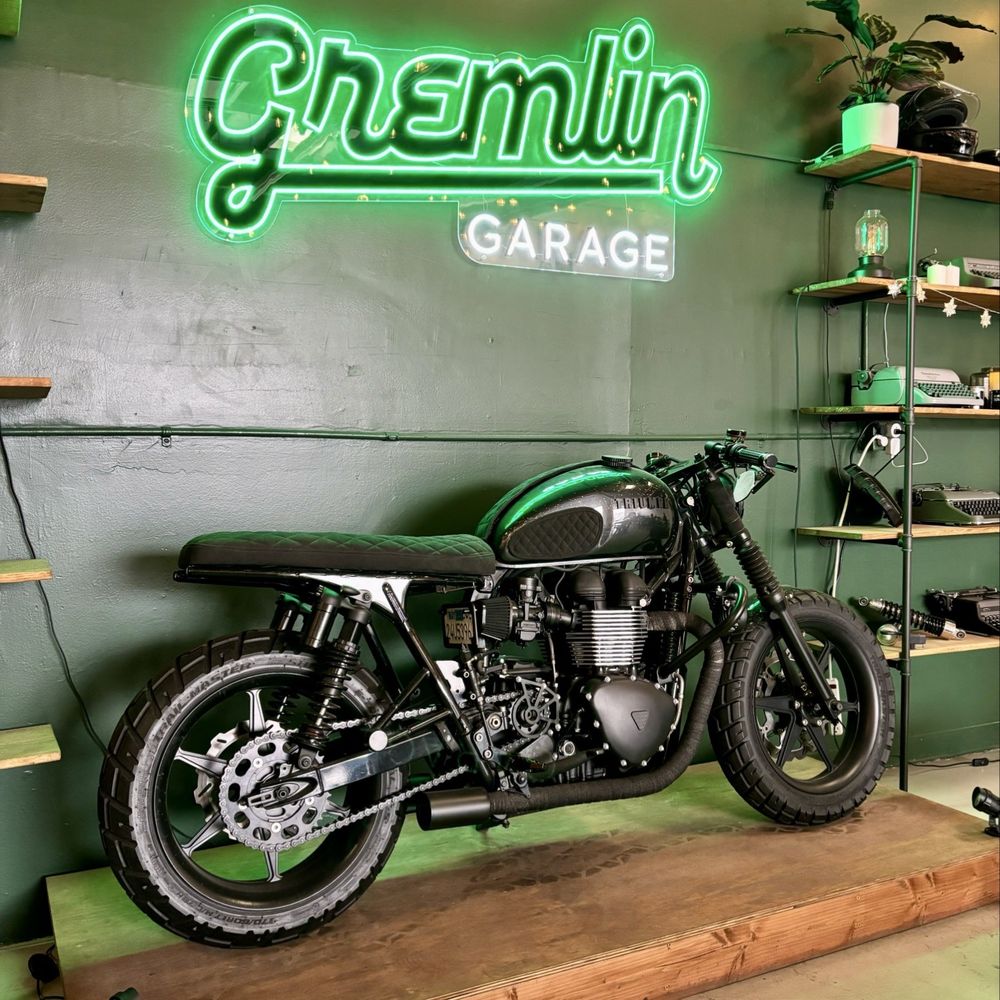 Gremlin Garage - Signage - Coffee & Tea Near Me - Costa Mesa, California Gremlin Garage - Signage - Coffee & Tea Near Me - Costa Mesa, California