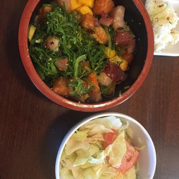 Sushi Hana - Poke bowl with said salad - Japanese Near Me - Richmond, Texas Sushi Hana - Poke bowl with said salad - Japanese Near Me - Richmond, Texas