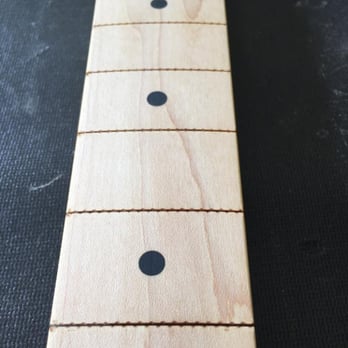 Joe Webb Guitar Repairs - Frets all pulled out of a maple neck strat. - Musical Instrument Services Near Me