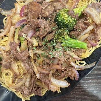 Luv Dduk - Bulgogi Garlic Noodles (says best on menu for a reason!! so good) - Korean Near Me - Cerritos, California
