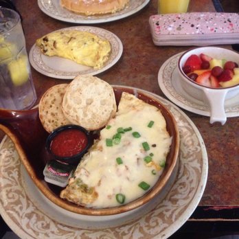 Another Broken Egg Cafe - Waffle and Monterey omelet - Breakfast & Brunch Near Me - Panama City Beach, Florida