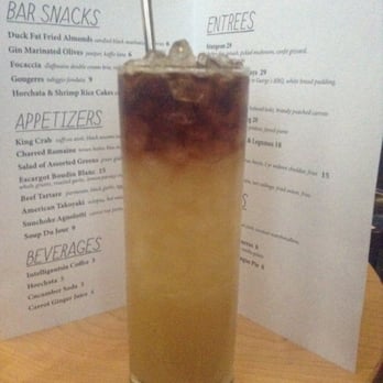 Standby - the Corn and Oil!  Awesome!  Stir/blend before drinking - New American Near Me - Detroit, Michigan