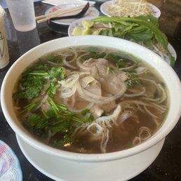 46 Noodle Soup w/ Eye Round Steak, Brisket, Flank, Fatty Flank, Tendon, & Tripe 46 Noodle Soup w/ Eye Round Steak, Brisket, Flank, Fatty Flank, Tendon, & Tripe