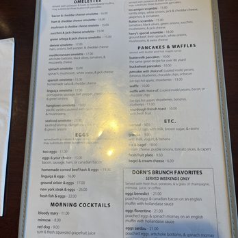 Dorn's Original Breakers Cafe - Breakfast Menu - Seafood Near Me - Morro Bay, California