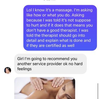 Lymphatic Aesthetics - Extremely unprofessional to not answer your clients questions last minute! - Body Contouring Near Me - San Diego, California