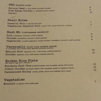 Phorage - The menu during the soft opening at Phorage - Vietnamese Near Me - Los Angeles, California Phorage - The menu during the soft opening at Phorage - Vietnamese Near Me - Los Angeles, California
