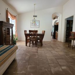 Carpeting gone, new tile flooring throughout Carpeting gone, new tile flooring throughout