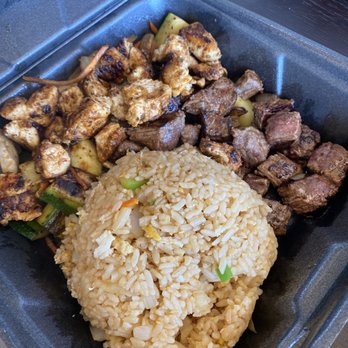 D Grill Boy - 9. Hibachi Steak & Chicken Combo Cajun With Fried Rice - Asian Fusion Near Me - Upland, California D Grill Boy - 9. Hibachi Steak & Chicken Combo Cajun With Fried Rice - Asian Fusion Near Me - Upland, California