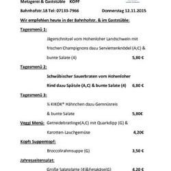 Metzgerei Kopf