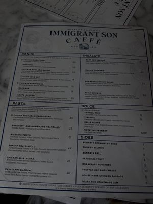 Menu photo 1 Immigrant Son Caffe Oxnard, CA