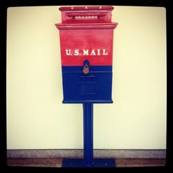US Post Office - Love this old mailbox in the lobby!