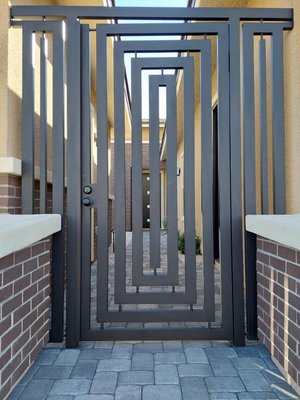 Modern Style - Modern style is one of the most picked designs in the last three years. It’s obvious why! Although it’s not for everyone. This design provides a sleek and heavy gate for an eye catching security gate. Modern Style - Modern style is one of the most picked designs in the last three years. It’s obvious why! Although it’s not for everyone. This design provides a sleek and heavy gate for an eye catching security gate.