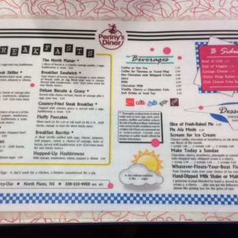 Penny's Diner - Breakfast menu - Diners Near Me - North Platte, Nebraska Penny's Diner - Breakfast menu - Diners Near Me - North Platte, Nebraska