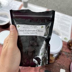 South Berkeley Farmers Market - These buttery olives are perfect for snacking or salads.