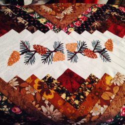 Aunt Linda's Closet-Machine Embroidery - Quilt Top with Embroidery