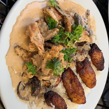 Sabor De Cuba - Chicken with crema sauce special? with rice and plantains! Amazing dish - Cuban Near Me - Frederick, Maryland Sabor De Cuba - Chicken with crema sauce special? with rice and plantains! Amazing dish - Cuban Near Me - Frederick, Maryland