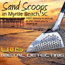 LMS Metal Detecting - Custom Pro-Fortis Sand Scoops for lease in Myrtle Beach, SC and Surrounding Areas