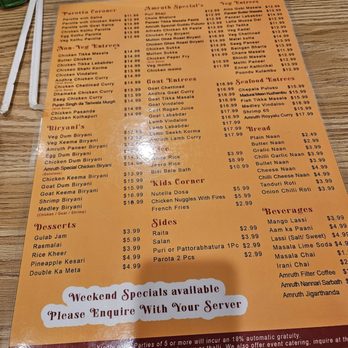Amruth Indian Grill - Food Stands Near Me - Clive, Iowa
