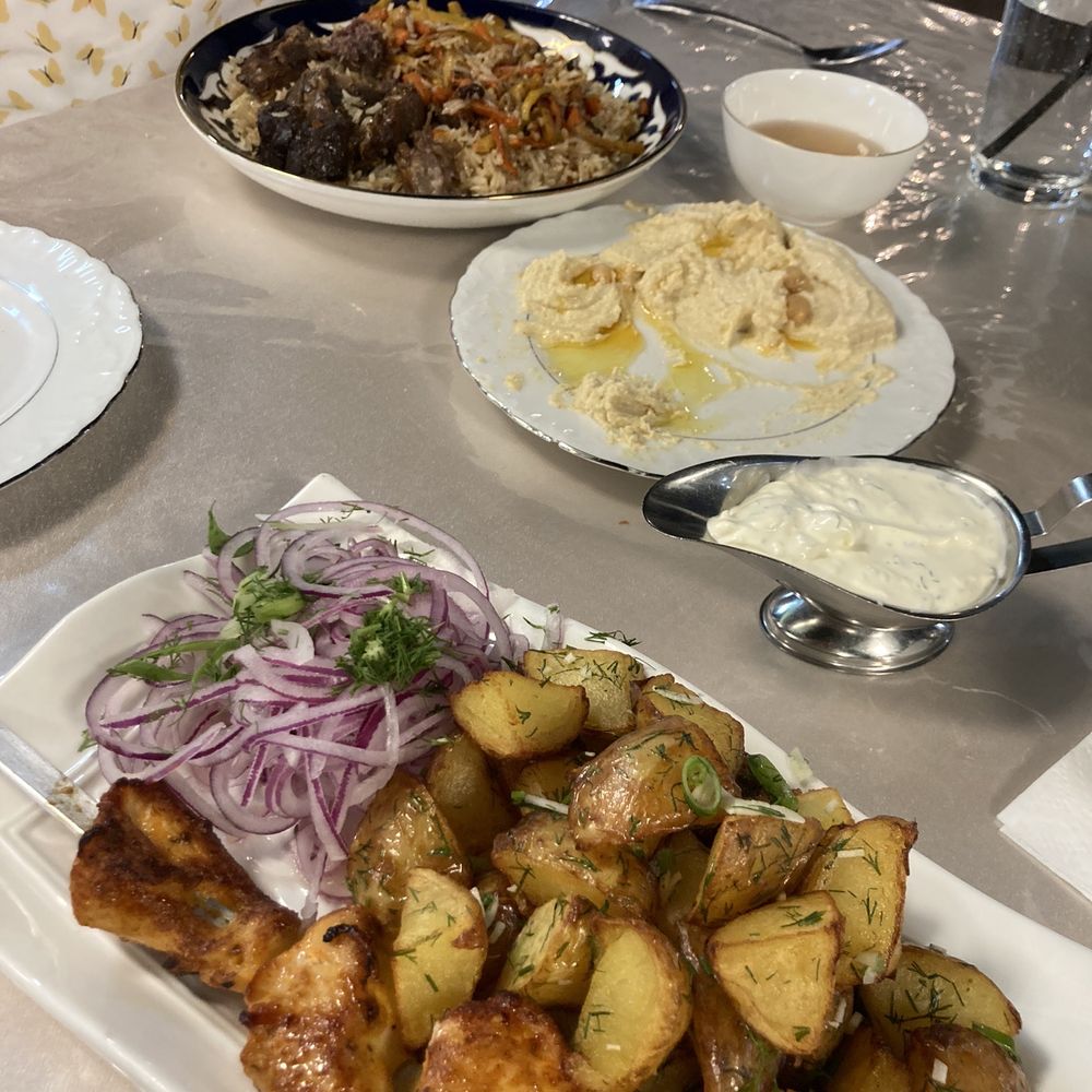 Mirage Mediterranean - chicken kebab and "french fries" - Mediterranean Near Me - Cincinnati, Ohio