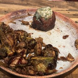 Jekyll & Hyde Taphouse Grill - Filet and Brussels