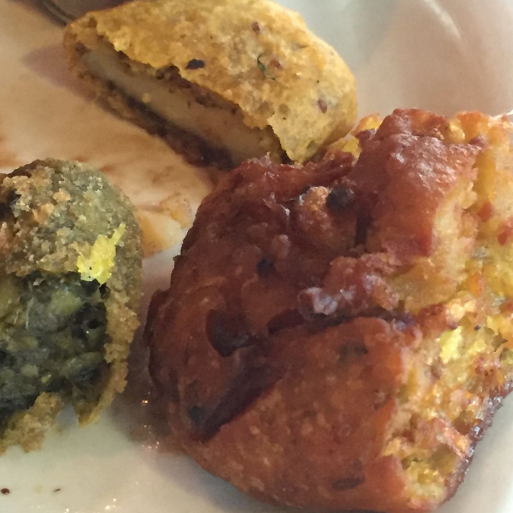 Guru Indian Restaurant - Appetizer samples.  We liked them all. - Indian Near Me - Clermont, Florida