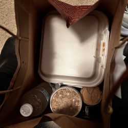 S/b brown rice $4.35 in a medium styrofoam cup, Members Mark (Sam's Club) 16.9 oz water s/b Aquafina 20oz water bottle, false advertising!!