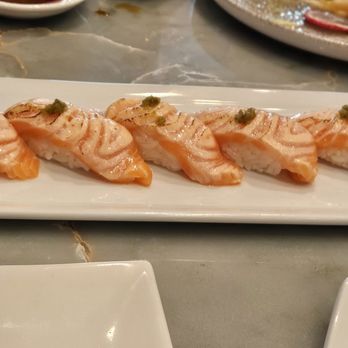 Happy Sushi - Seared salmon sushi - Japanese Near Me - Chino Hills, California Happy Sushi - Seared salmon sushi - Japanese Near Me - Chino Hills, California