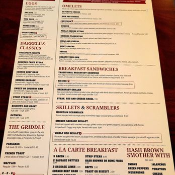 Darrell's Dog Gone Good Diner - Oct 2021: Menu Pg 1 of 2 - Breakfast & Brunch Near Me - Gainesville, Florida Darrell's Dog Gone Good Diner - Oct 2021: Menu Pg 1 of 2 - Breakfast & Brunch Near Me - Gainesville, Florida