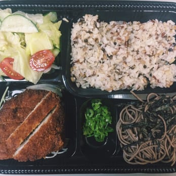 Green Tea Lounge - Lunch for the day: soba bento. - Coffee & Tea Near Me - Markham, Ontario