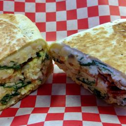 Breakfast wrap. Really good!