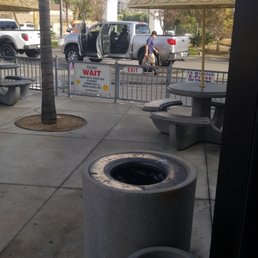 Only two vehicles and it took them over a hour for a regular car wash. Only two vehicles and it took them over a hour for a regular car wash.