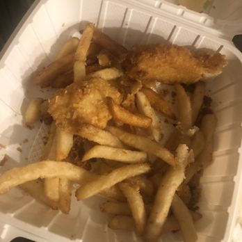 Da Nani Pirates - Captain's Platter (half-eaten) - Fish & Chips Near Me - Kihei, Hawaii Da Nani Pirates - Captain's Platter (half-eaten) - Fish & Chips Near Me - Kihei, Hawaii