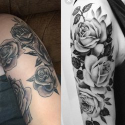 Gentleman's Ink - What i got on the left compared to the design i asked for on the right.