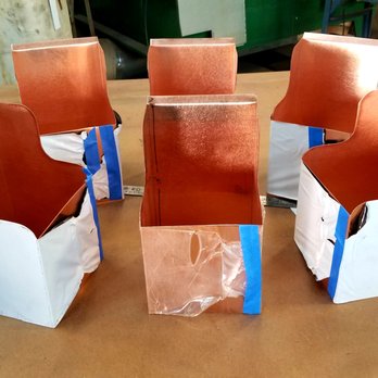 Tin Works - Copper scupper extensions. - Metal Fabricators Near Me - Scottsdale, Arizona