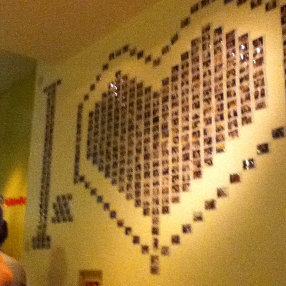 Wall of photos at Bi Bim Bap