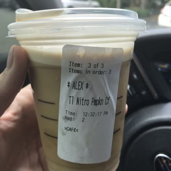 Starbucks - Pumpkin Spice Nitro Cold Brew - Coffee & Tea Near Me - Orange City, Florida