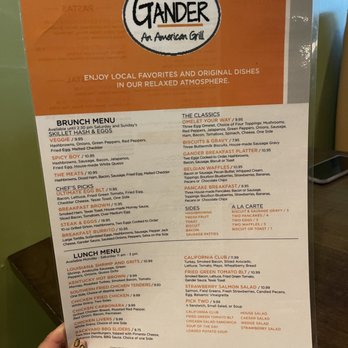 Gander An American Grill - Menu 2/2 - American Near Me - Louisville, Kentucky Gander An American Grill - Menu 2/2 - American Near Me - Louisville, Kentucky