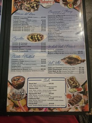 Menu photo 2 Casa Tabares Bakersfield, CA